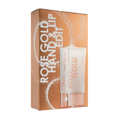Výhodná sada na úpravu rúk a pier Rose Gold